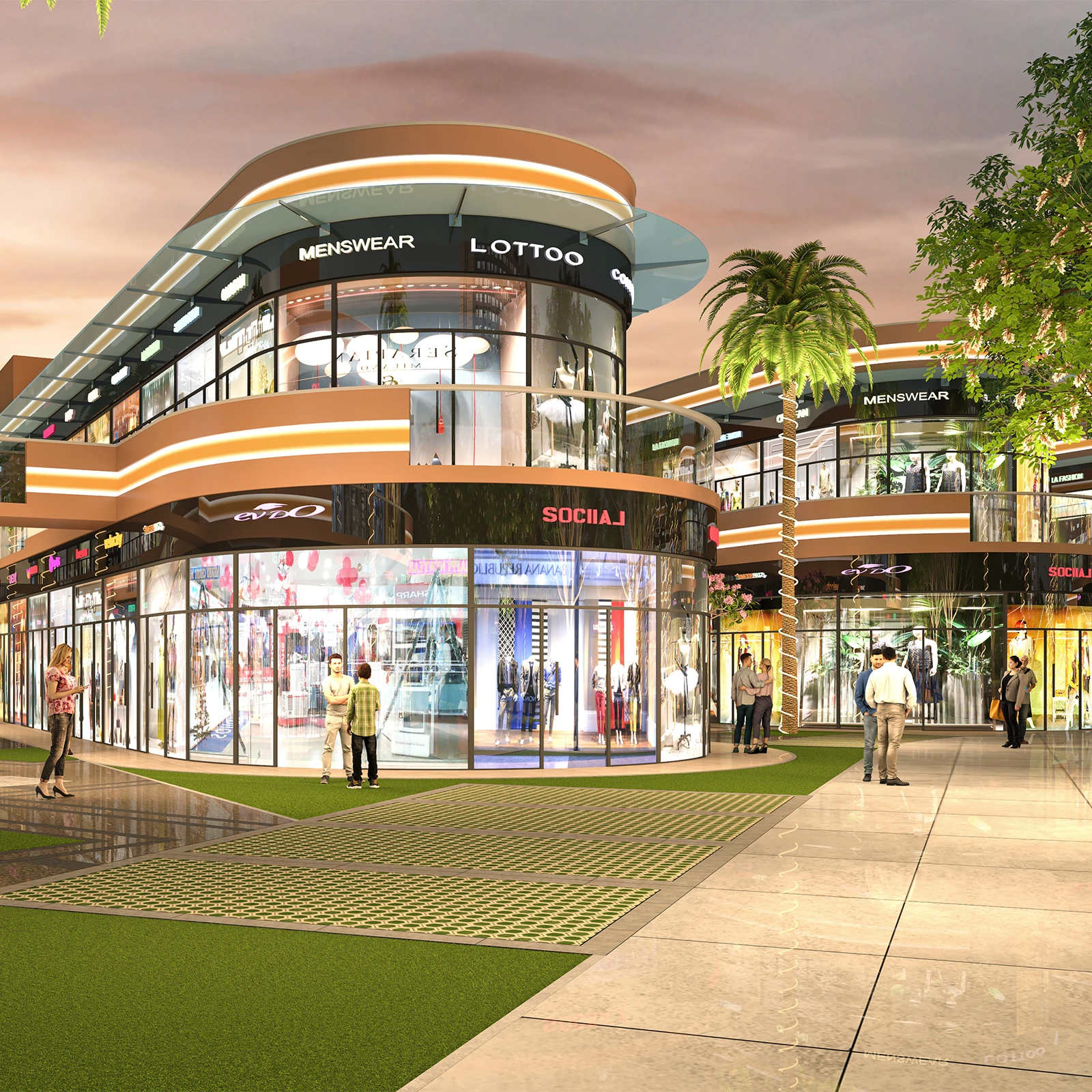 Modern commercial building