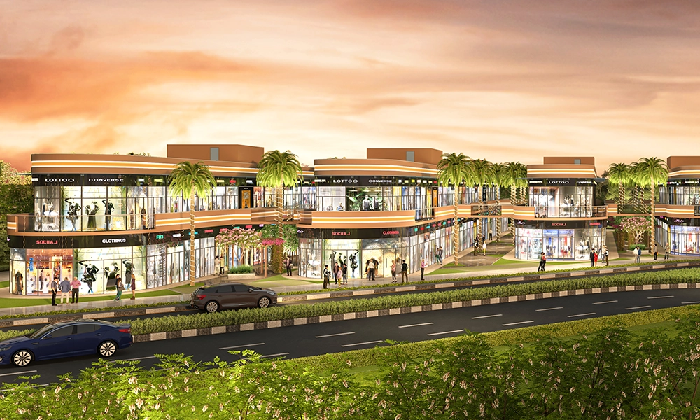 Swarnim, Sector 22 Rewari — retail street view (artistic impression)